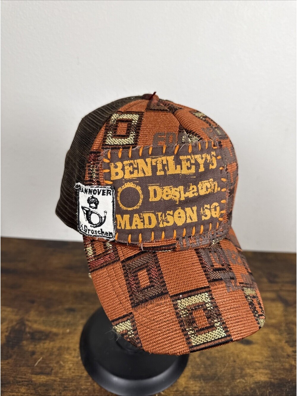 Bombtrax Patchwork Trucker Hat Bentley’s Dispatch Hanover Groschen Japan Y2K Rar